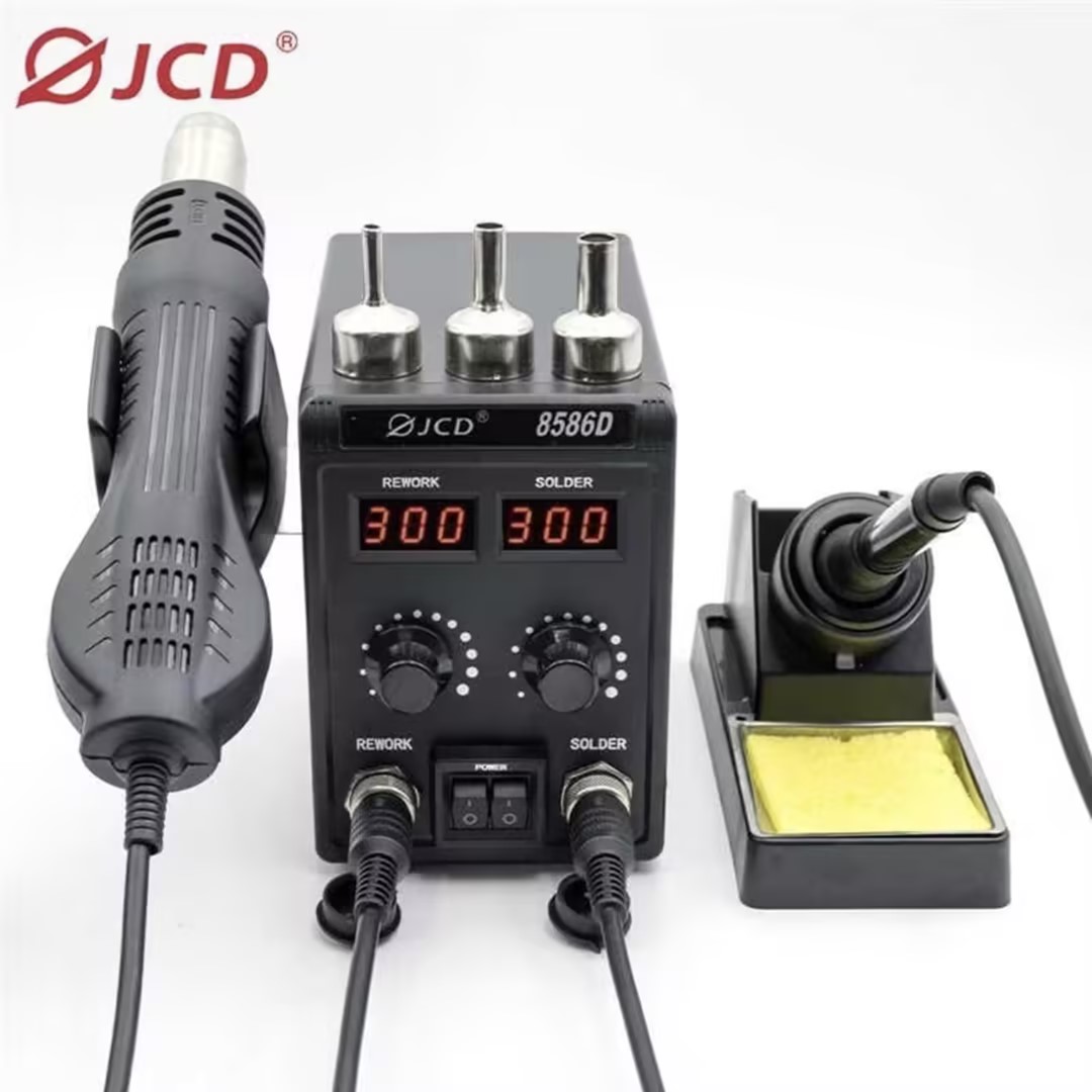 Smd Rework Station Hot Air Soldering 2 In 1 - JCD 8586D 2-in-1 납땜 스테이션 뜨거운