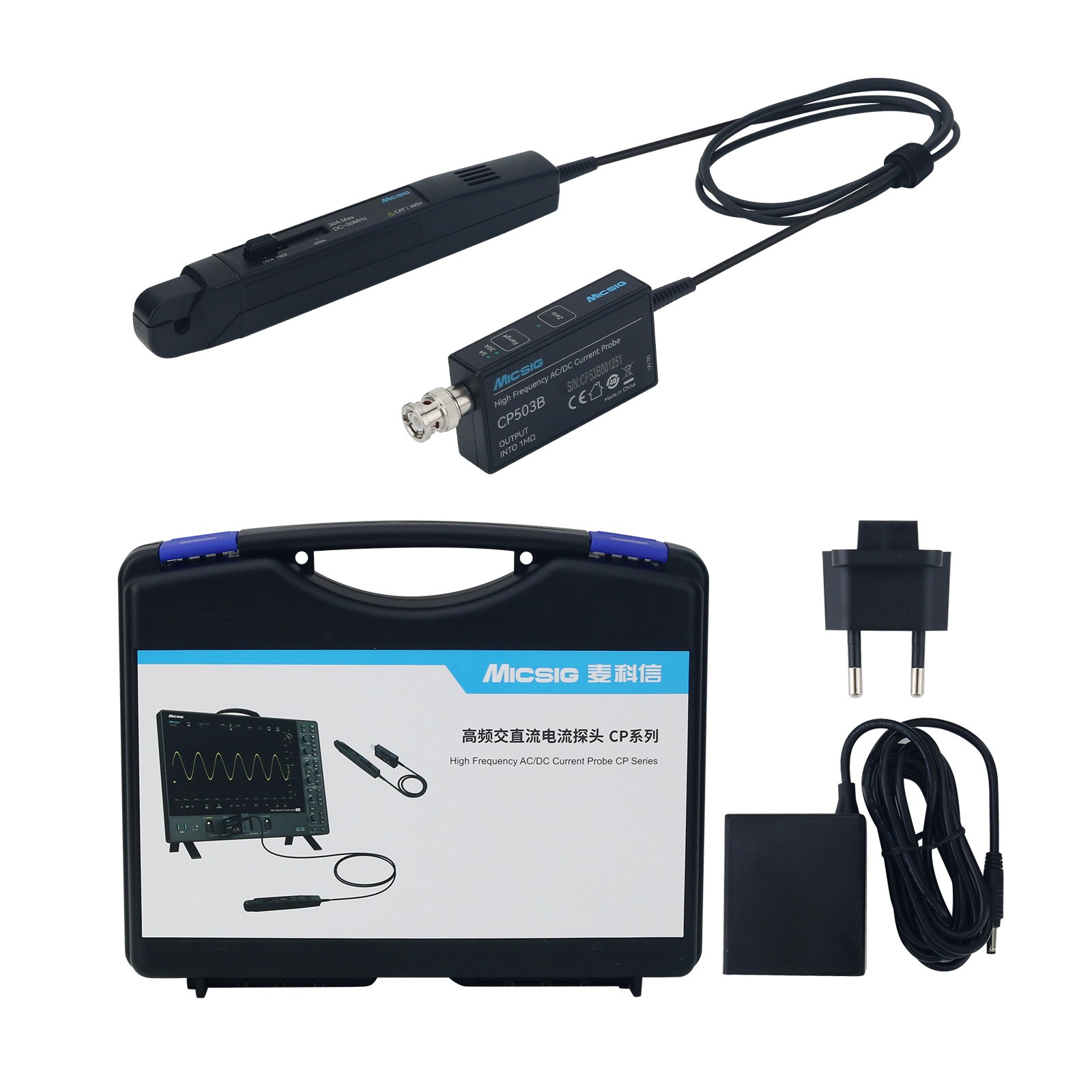 Micsig CP503B 50MHz 5A/30A 듀얼  - Current Probe Ac Dc 50Mhz Oscilloscope 리뷰 및 가격