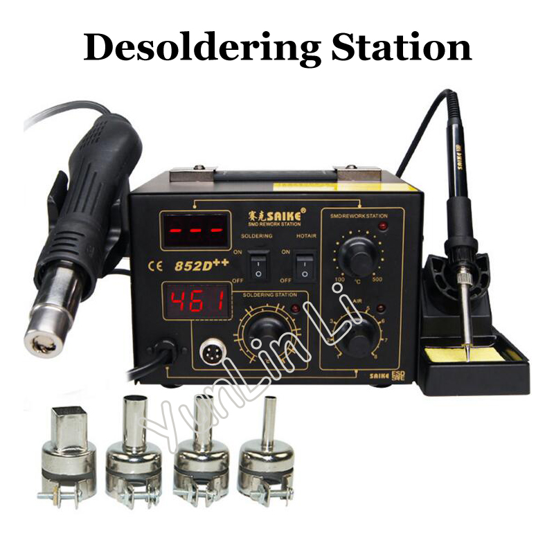 고출력 디지털 디스플레이, 2 in 1 SMD 재작업  - Smd Rework Station Hot Air Soldering 2 In 1 리뷰 및 가격