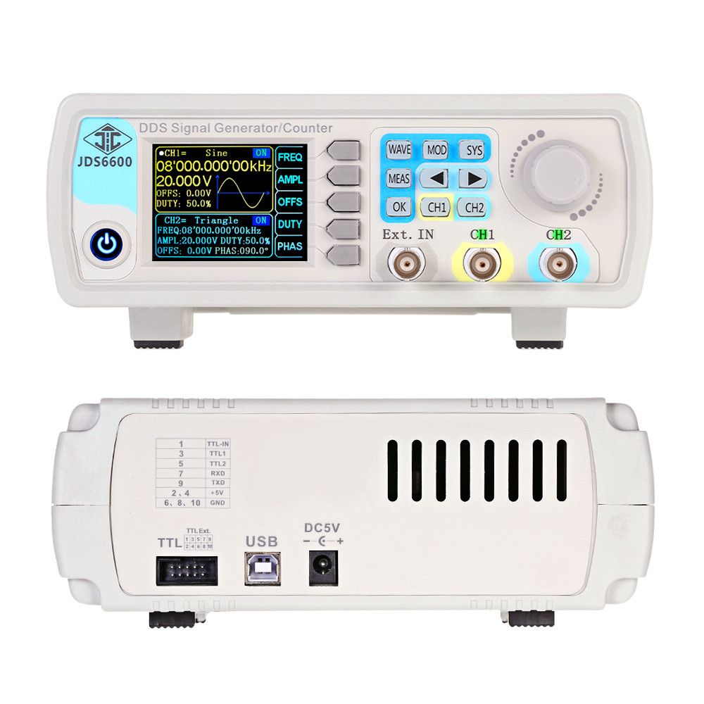 JDS6600 15/30/40/50/60MHz DDS  - Dual Channel Arbitrary Waveform Function Generator 60Mhz 리뷰 및 가격