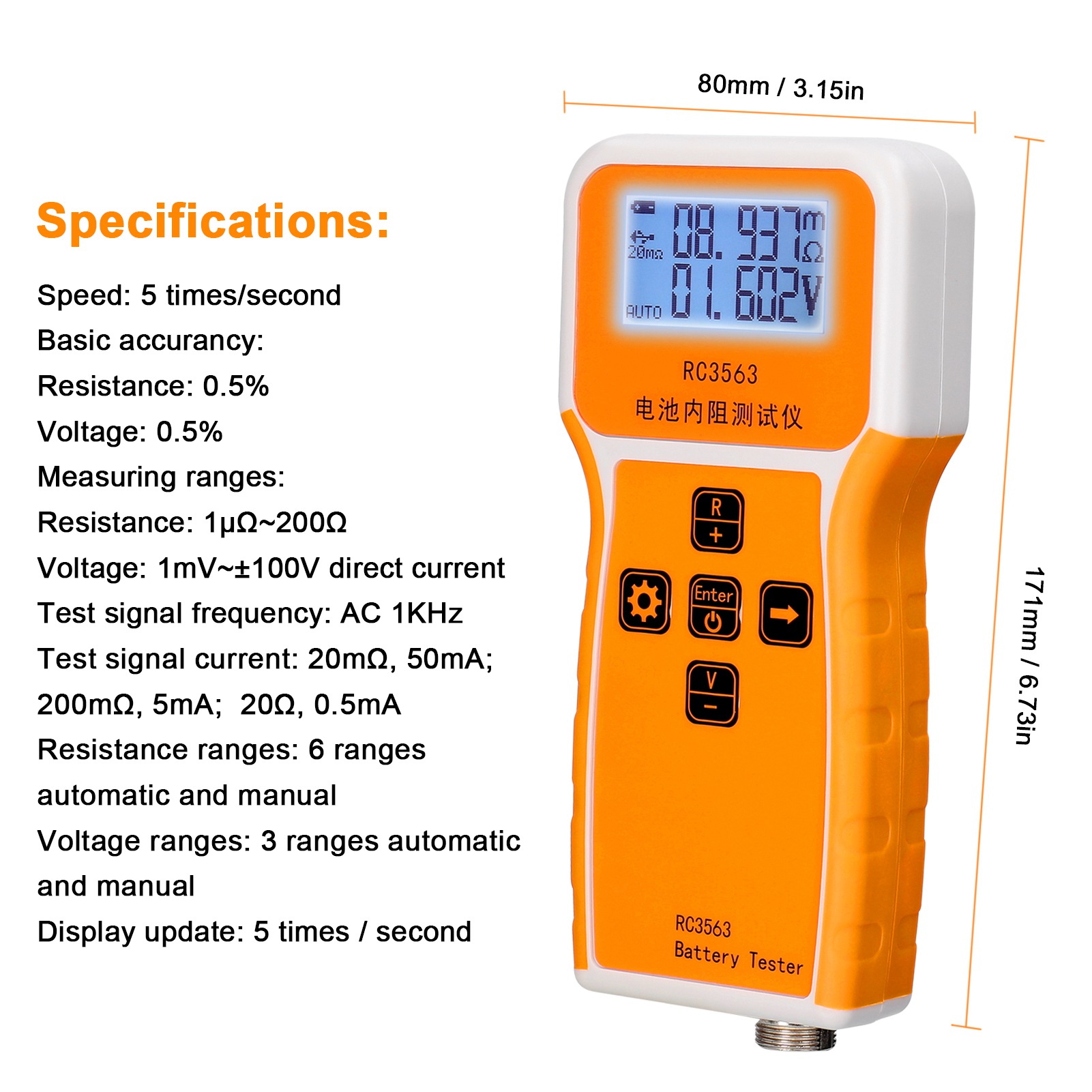 200Ohm 100V 휴대용 배터리 내부 저항 전압 테 - Battery Internal Resistance Tester Four Wire 리뷰 및 가격