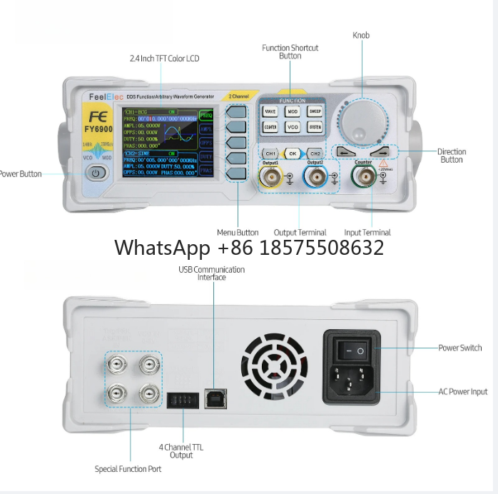 60MHz 기능 신호 발생기 디지털 DDS 듀얼 채널  - Dual Channel Arbitrary Waveform Function Generator 60Mhz 리뷰 및 가격