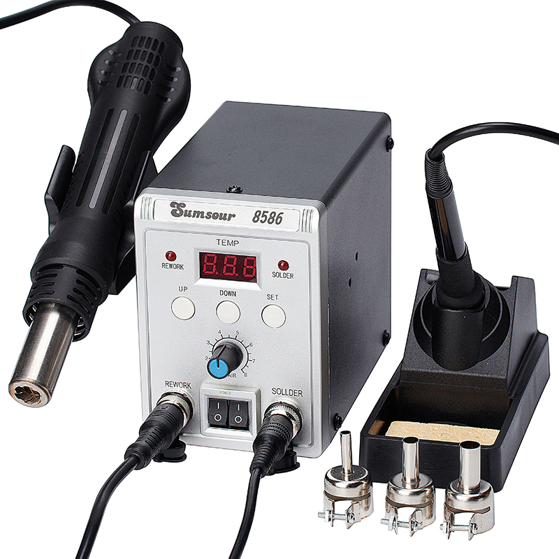 8586 디지털 디스플레이 SMD 재작업 납땜 스테이션 - Smd Rework Station Hot Air Soldering 2 In 1 리뷰 및 가격