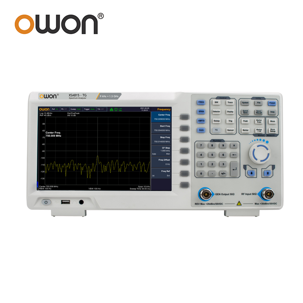 OWON XSA815TG 디지털 스펙트럼 분석기 9인치 - Spectrum Analyzer Tracking Generator 1.5Ghz 리뷰 및 가격