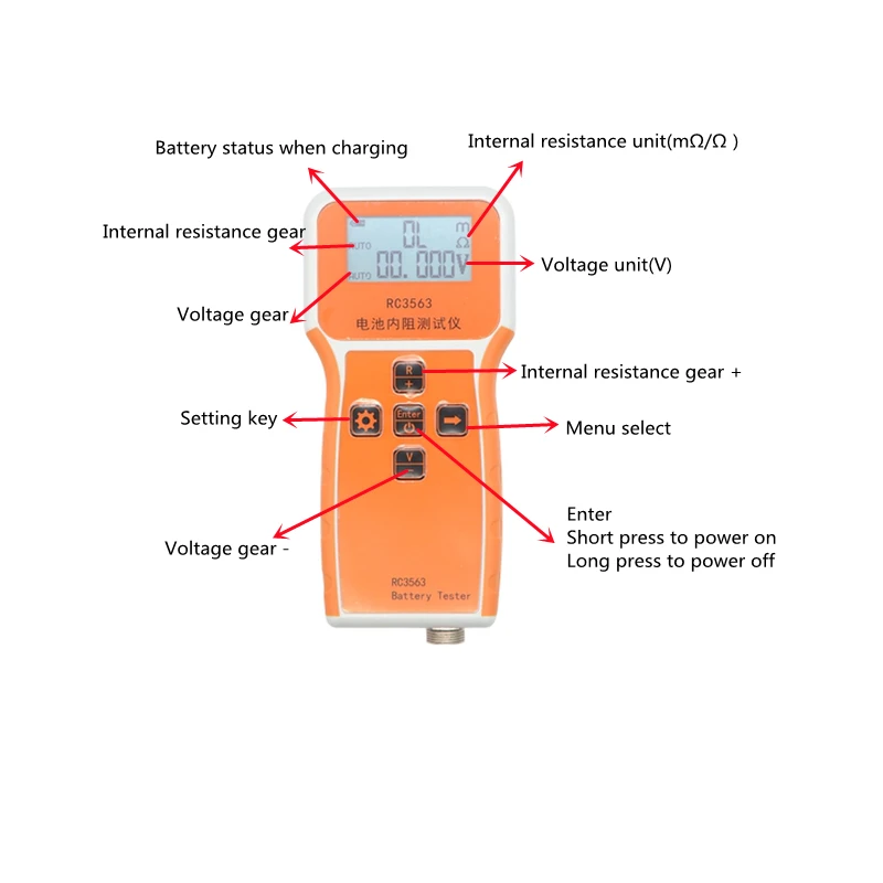 RC3563 배터리 내부 저항 테스터 내부 저항 감지기 - Battery Internal Resistance Tester Four Wire 리뷰 및 가격