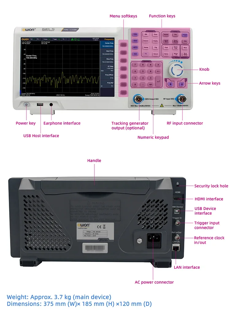 9kHz - 1.5GHz 트래킹 발생기가 있는 스펙트럼 - Spectrum Analyzer Tracking Generator 1.5Ghz 리뷰 및 가격
