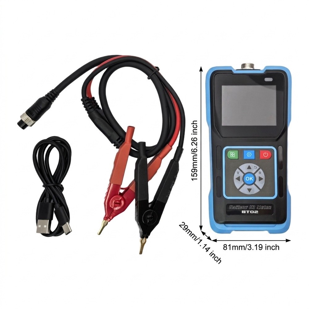 BT02 배터리 내부 저항 테스터용 4선 0-100V  - Battery Internal Resistance Tester Four Wire 리뷰 및 가격