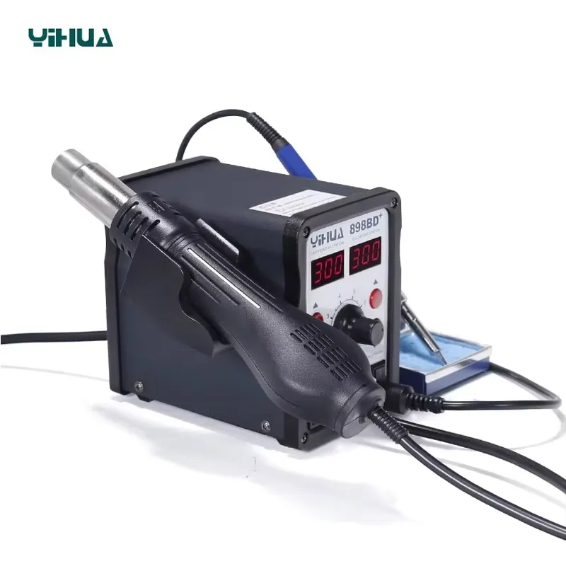 YIHUA 898BD+ 220V 2 in 1 디지털 디 - Smd Rework Station Hot Air Soldering 2 In 1 리뷰 및 가격