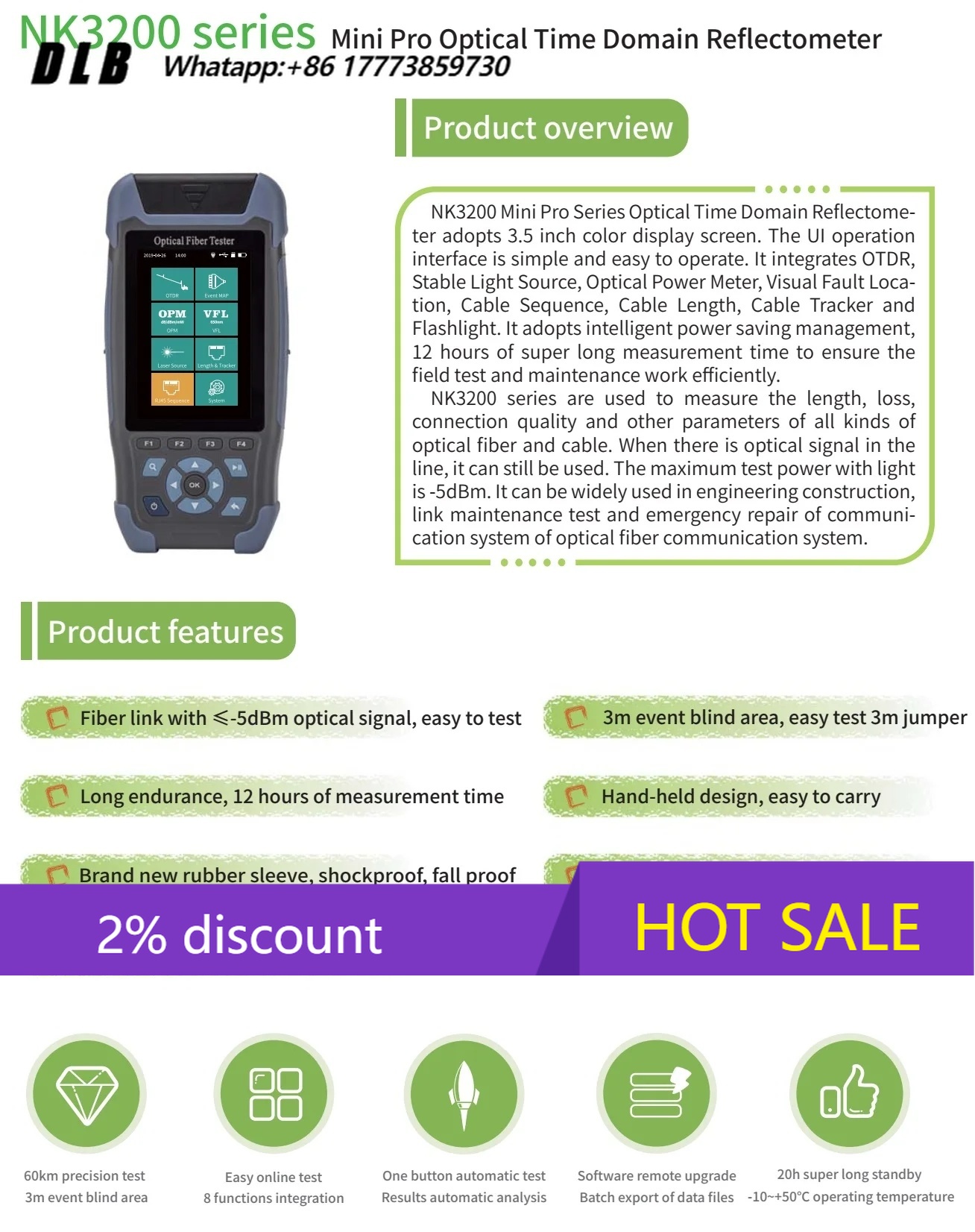 NK3200D OTDR 광시간영역반사계(OTDR) 터치 - Optical Time Domain Reflectometer Otdr 1310 1550Nm 리뷰 및 가격